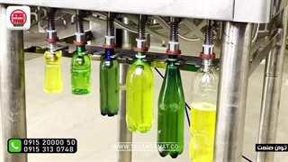 دستگاه پرکن 6 نازل نیمه اتوماتیک مایعات رقیق توان صنعت|۰۹۱۵۲۰۰۰۰۵۰