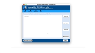 MacMister OLM Converter for Mac to Convert OLM Files on macOS