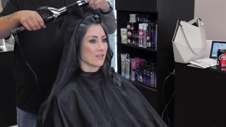 آموزش رنگ دودی روی موی مشکی