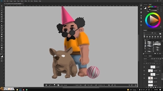 عمو داوود1 - آموزش نقاشی دیجیتال با فتوشاپ - قسمت 26از 28 - آرت تول