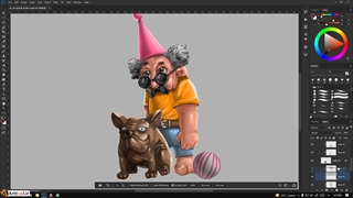 عمو داوود2 - آموزش نقاشی دیجیتال با فتوشاپ - قسمت 27 از 28 - آرت تول