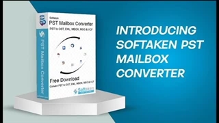 Softaken PST Mailbox Converter to convert PST to MBOX, EML, EMLX, MSG, VCF