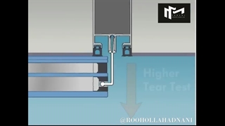 نصب نهایی نمای کرتین وال فریم لس