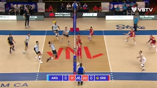 خلاصه بازی آرژانتین (3)  - (1) صربستان در رقابتهای لیگ ملتهای والیبال 2023