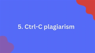 TYPES OF PLAGIARISMS