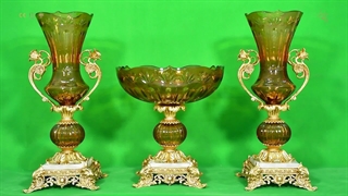 جام و کاسه کریستال دکوریوم پارس لوستر فراهانی