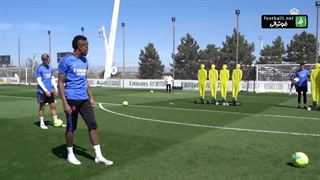 چالش ضربه ایستگاهی بازیکنان رئال مادرید