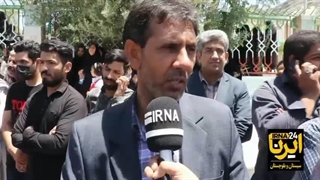 تشییع پیکر ۲ شهید حمله تروریستی به کلانتری ۱۶ زاهدان علیرضا کیخا و مبین رشیدی