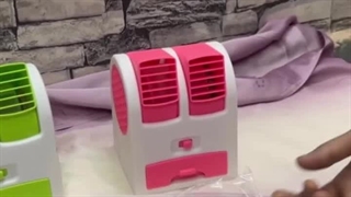 مینی کولر رو میزی مدل mini fan - قابل همل