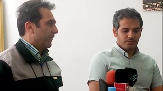 تصاویر نشست خبری امیرسعید عزیزی مدیر کارخانجات نورد و پروفیل ساوه با اصحاب رسانه