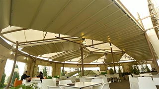 سقف متحرک پارچه ای سایه روشن