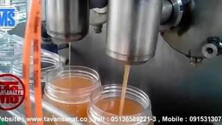 پرکن خطی 2 نازل ظروف عسل شیشه جار توان صنعت | ۰۹۱۵۲۰۰۰۰۵۰