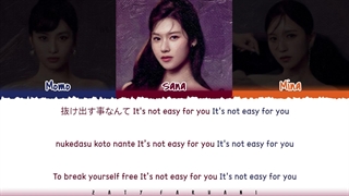 لیریک it's not easy for you از توایس