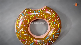 حلقه شنا بادی مدل دونات شکلاتی