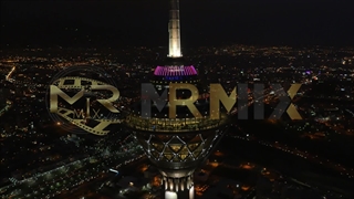 فوتیج خام آماده برج میلاد تهران در شب