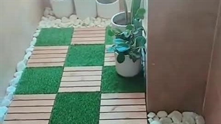 تزیین بالکن خانم خاتون مربی از شیراز