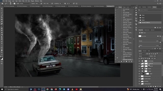 آموزش اکشن فتوشاپ Tornado Lightning Storm Photoshop Action