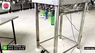 دستگاه پرکن 6 نازل نیمه اتوماتیک مایعات رقیق توان صنعت | 09152000050