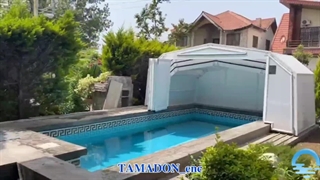 سقف استخر | قیمت سقف متحرک استخر