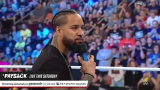 رویارویی بین جان سینا و جیمی اوسو در رویداد اسمکدان 1 سپتامبر 2023