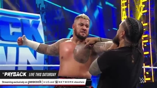 مسابقه کشتی کج بین AJ Styles vs Solo Sikoa در رویداد اسمکدان 1 سپتامبر 2023