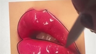 کشیدن لب دیجیتالی