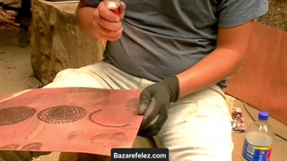 چکش زنی ورق مسی