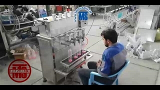 دستگاه پرکن پیستونی 4 نازل مخصوص مایعات غلیظ توان صنعت | ۰۹۱۵۲۰۰۰۰۵۰