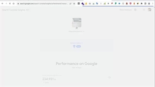گزارش پیشرفت سئو سایت کلید موفقیت از سرچ کنسول گوگل