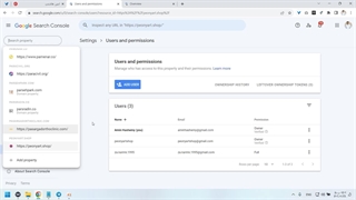 دادن دسترسی سرچ کنسول به دیگران