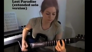 قطعه بهشت گمشده با گیتار راک ♡