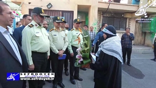 دبیرستان دخترانه شاهد میثاق منطقه 8 میزبان فرمانده انتظامی تهران بزرگ سردار سرتیپ عباسعلی محمدیان مهرماه سال تحصیلی 1402