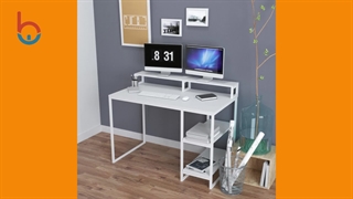 بهترین مدل‌های میز تحریر کنابخانه‌دار مدرن و شیک ساده