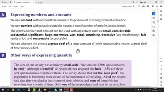 کتاب Academic Vocabulary in Use - درس هفتم، عبارت های کلیدی شمارش تعداد و مقدار