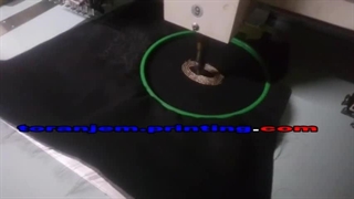 دوخت زنجیری  concentric ellipses در شنل گلدوزی ترنج