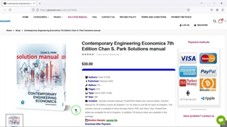 Contemporary Engineering Economics 7th Edition Chan S. Park Solutions manual