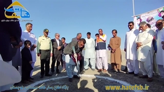 عملیات اجرایی احداث جاده زرآباد به تراتی نیکشهر کلنگ زنی شد