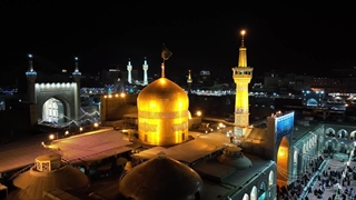 مشهد الرضا (ع) غرق نور وشادی در شب تولد انقلاب عزیز اسلامی