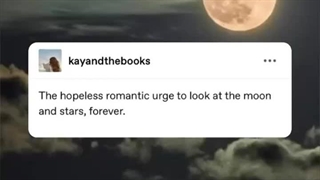 The hopeless romantic...