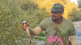 آموزش ماهیگیری با قلاب در رودخانه در برنامه های گروه کولی، ایران