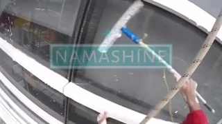 نماشویی ساختمان با طناب