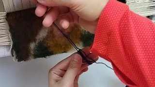 روش درست کردن بندینک، در قالیبافی