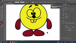 آموزش illustrator ( طراحی ساده کاراکتر در ایلوستریتور )