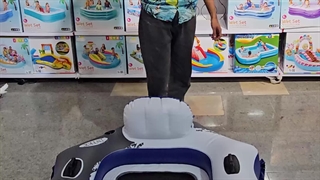 تشک بادی روی آب ریور ران اینتکس