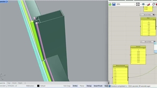 نمای پارامتریک کرتین وال با نرم افزار گراس هاپرز