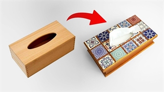 How to Decoupage on wood | آموزش دکوپاژ | آموزش پتینه روی چوب  | Patina on wood