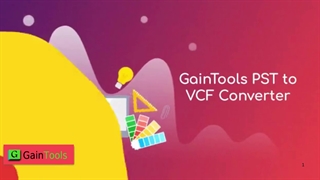 GainTools PST to VCF Converter Software