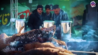 برپایی موکب و پذیرایی از زائران با فرارسیدن پنجمین سالگرد شهادت سپهبد شهید حاج قاسم سلیمانی