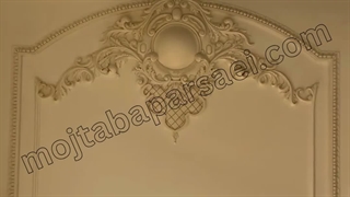 اجرای گچبری دیوار ساده و شیک - گچبری مجتبی پارسایی 09121671980