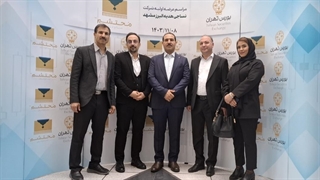 حسین رحیمی در آیین عرضه اولیه سهام شرکت نساجی هدیه البرز مشهد با نماد محتشم